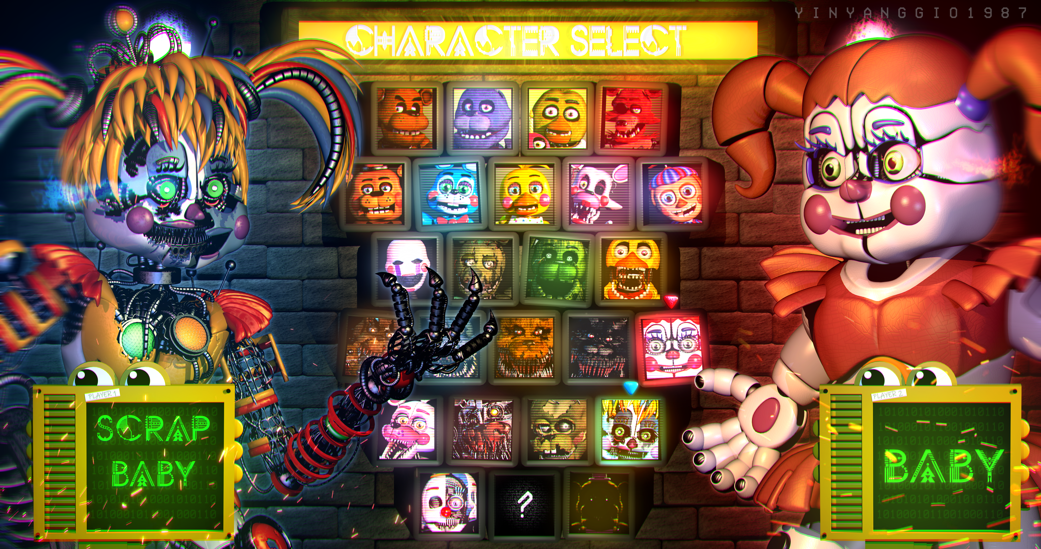 C4D FNAF Random Choose Your Character.