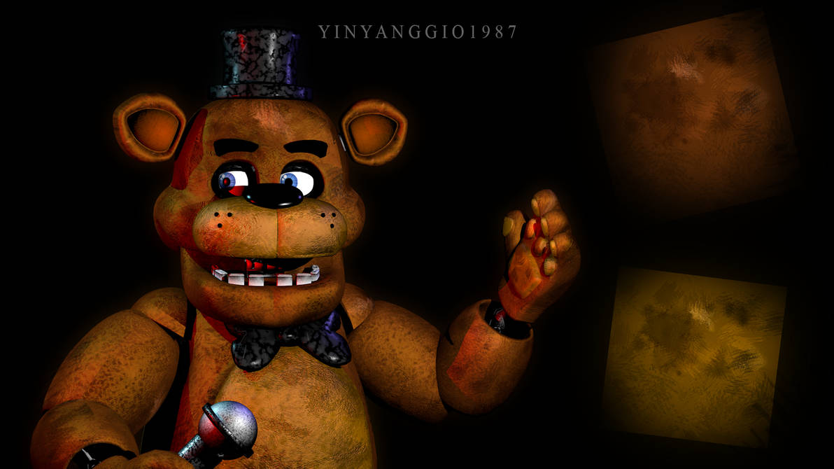 C4D|FNAF|Textures|Freddy Fazbear Texture V1.1 by YinyangGio1987 on ...