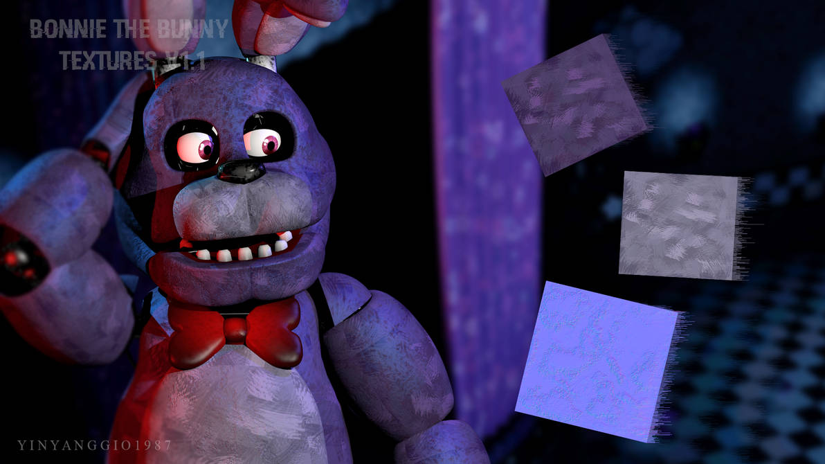 C4D|FNAF|Textures|Bonnie The Rabbit Textures V1.1 by YinyangGio1987 on ...