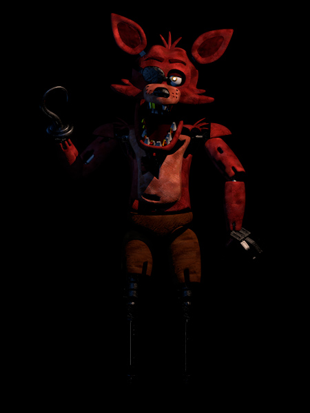 FNAF-C4D) Withered Foxy Render by TheRayan2802 on DeviantArt in 2023