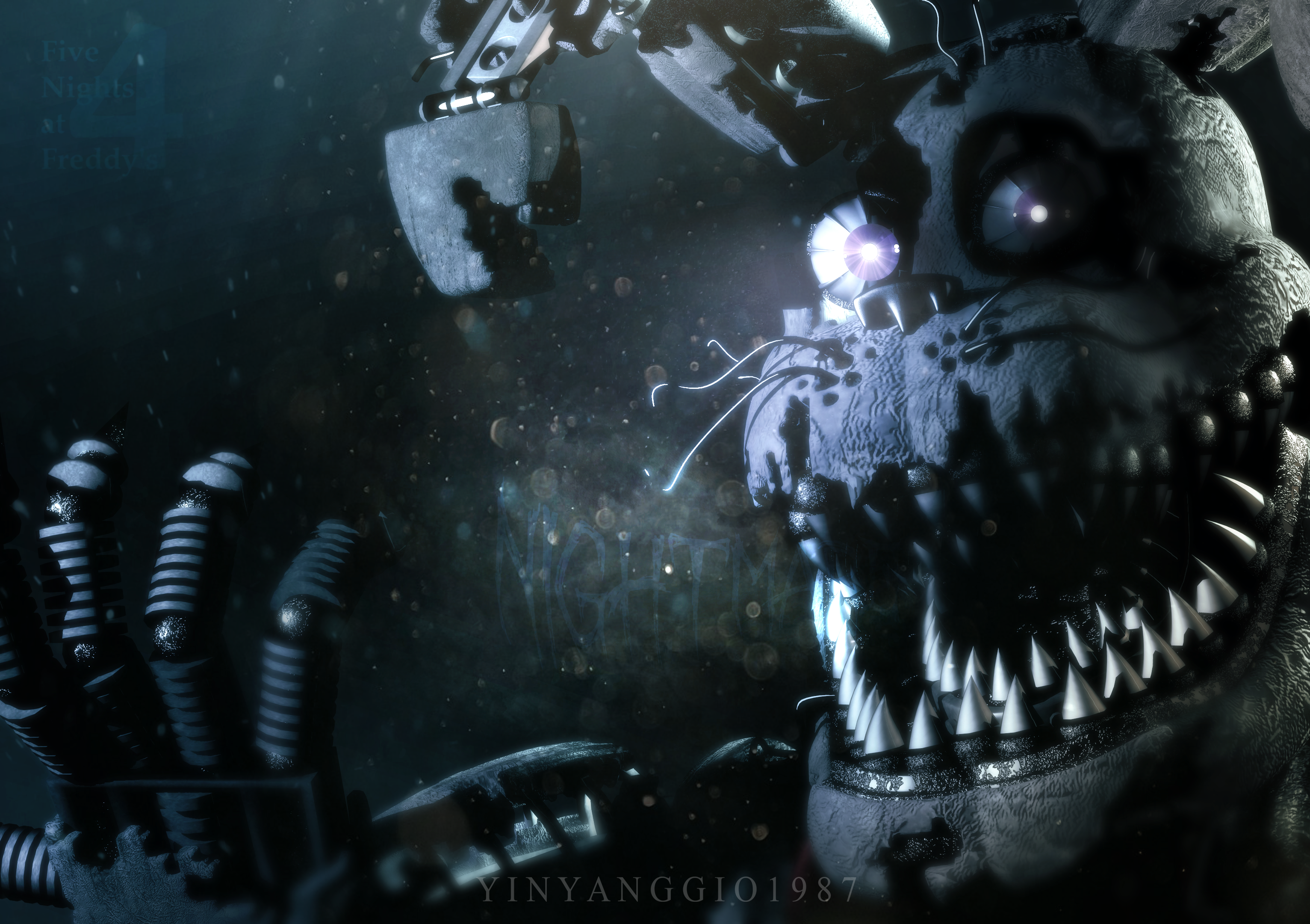 FNaF C4D  FNaF 4 Nightmares by BrussPictures on DeviantArt