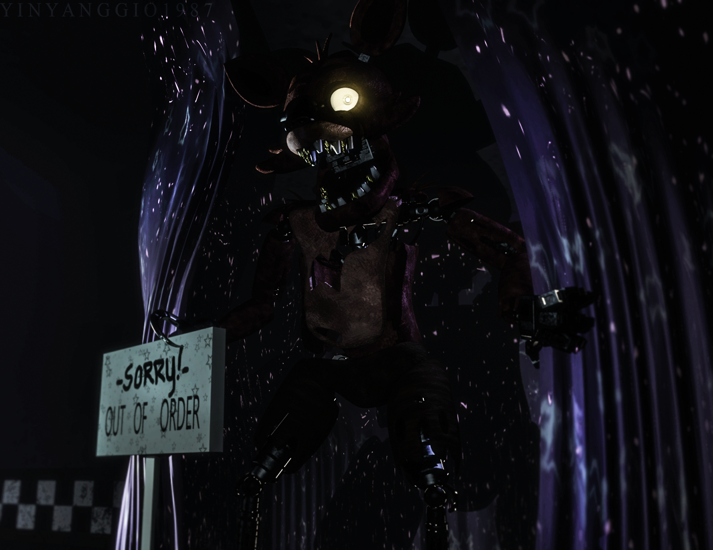 C4D FNAF Pirate Cove.