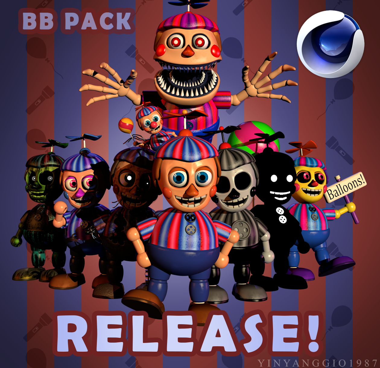 fnaf 1 pack by ea port souger Download by souger222 on DeviantArt