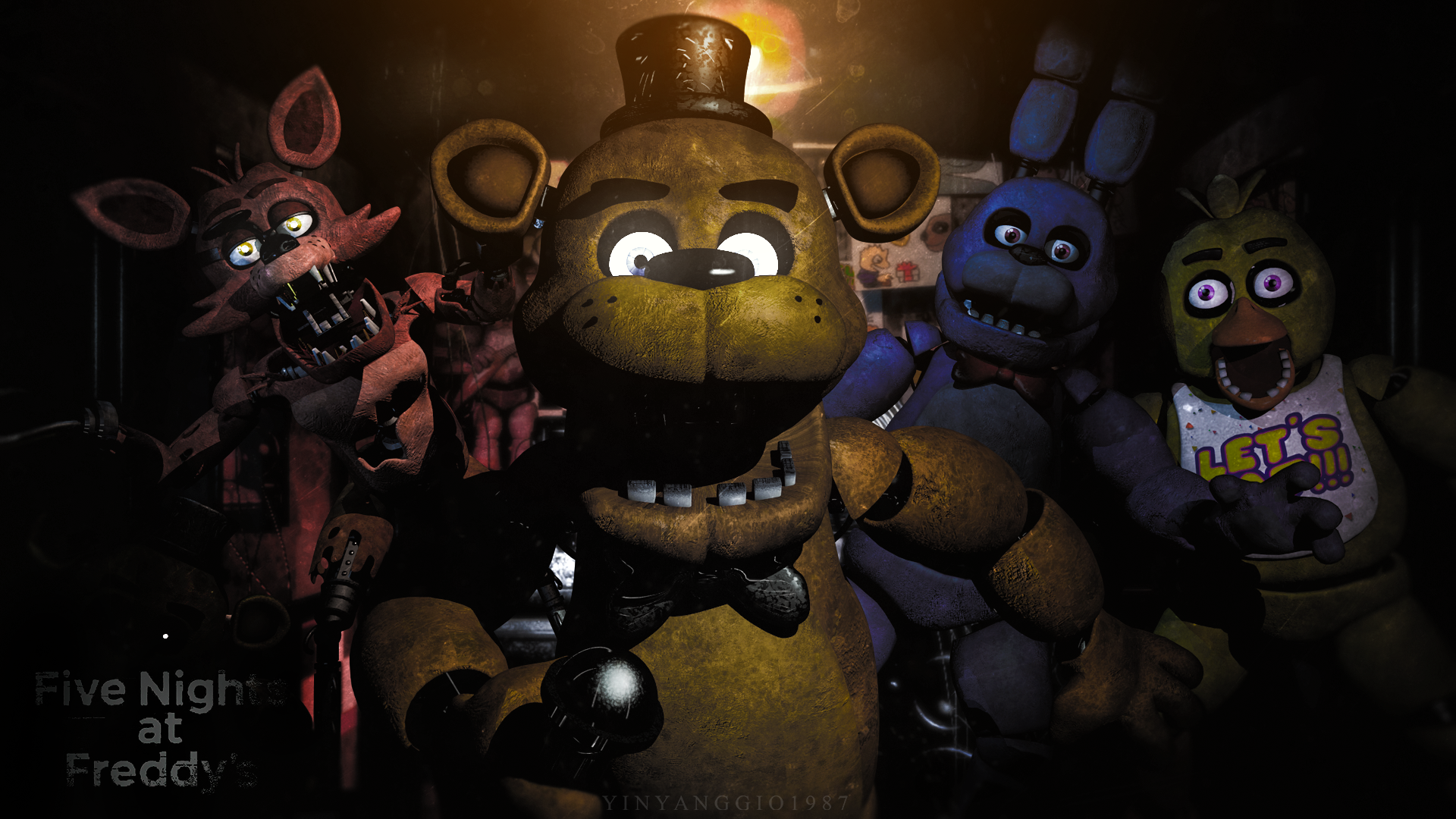 C4D/FNaF] Five Nights at Freddy's 1 Poster