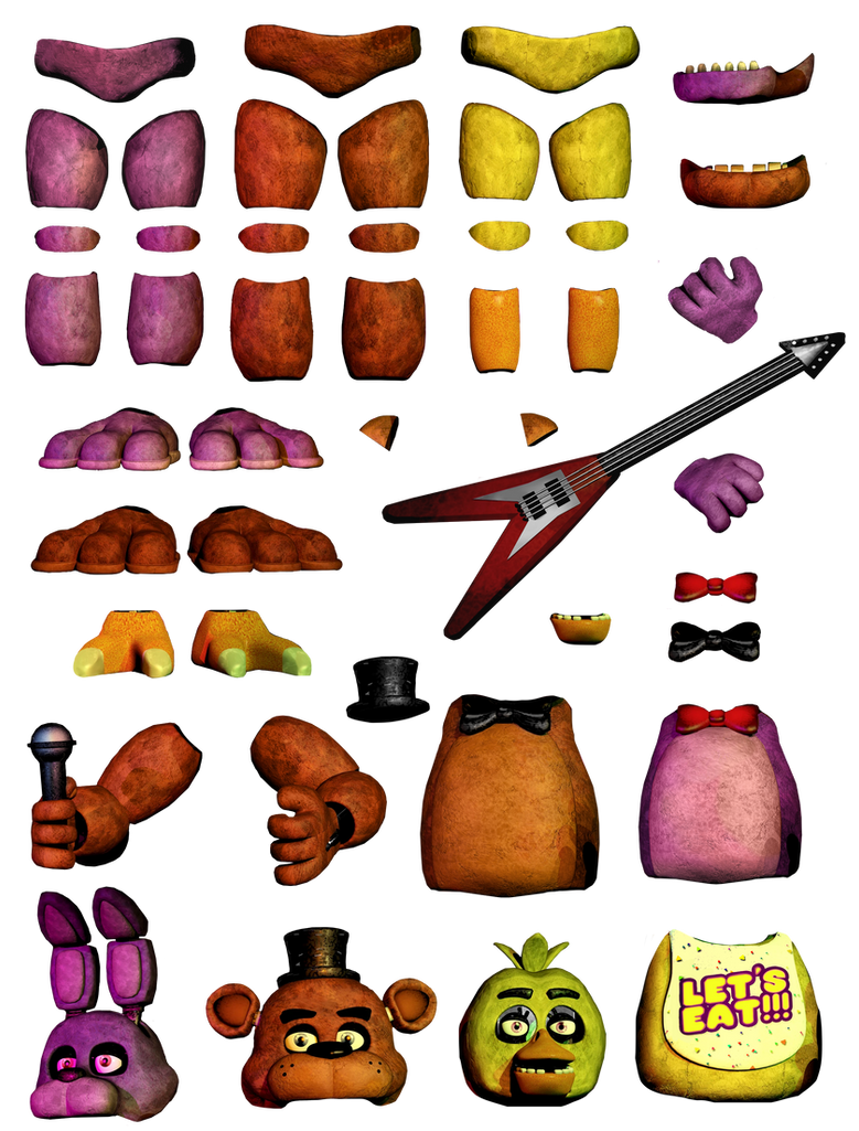 FNaF Edit Resource: FNaF World Full Bodies (2/6) by Chimin395 on DeviantArt