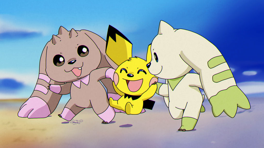Digiti Pokemon Digi-pair and their Poke-son by Machu on DeviantArt