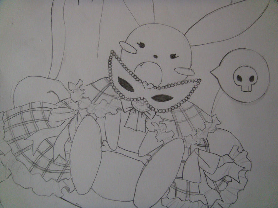 Creepy Rabbit Drawing Base Creepy Rabbit by AlyssAbyssNoIshi on DeviantArt