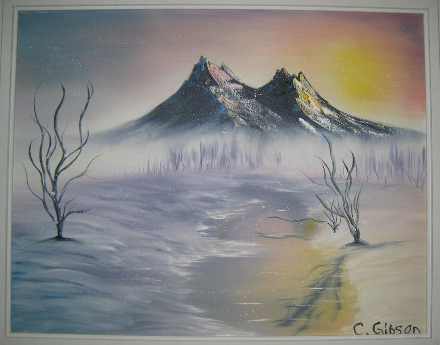 Mountain Scape Oil Painting By BookWizard On DeviantArt mountain-scape-oil-painting-by-bookwizard-on-deviantart