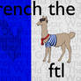 French the Llama Wallpaper