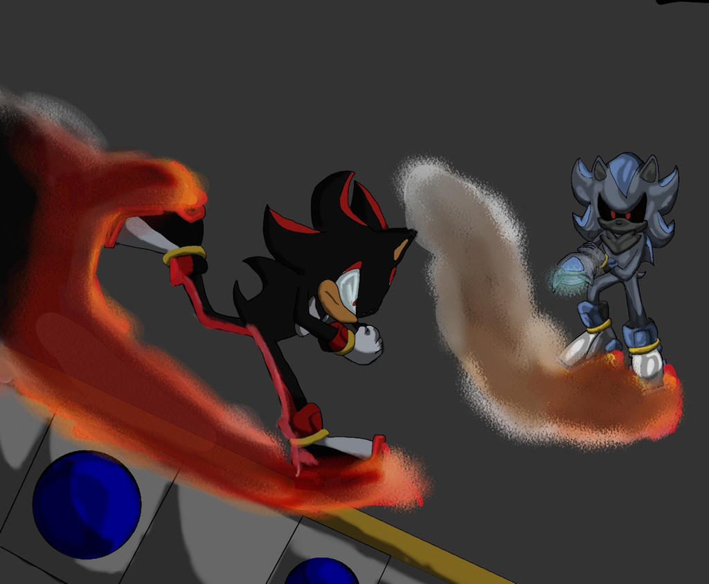Shadow Vs Android by metal-sonic-1fan on DeviantArt