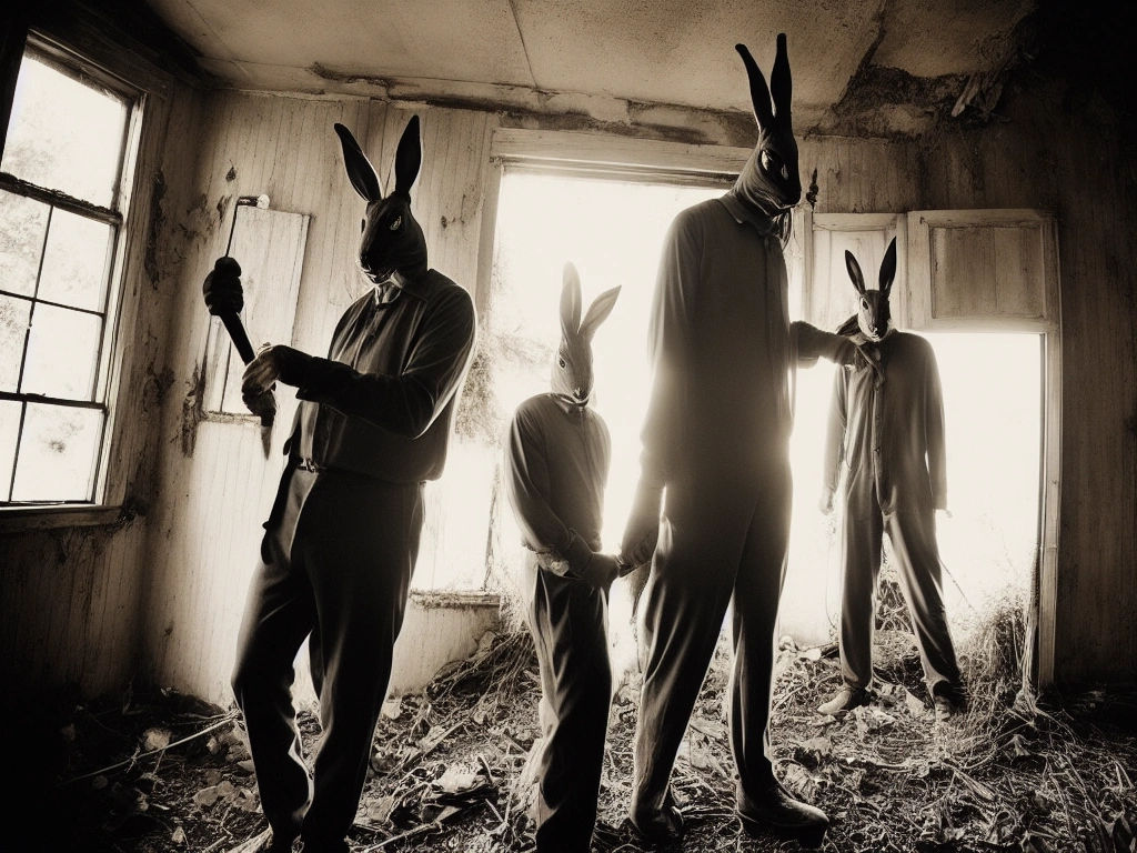 Creepy rabbits by Deltax0084 on DeviantArt