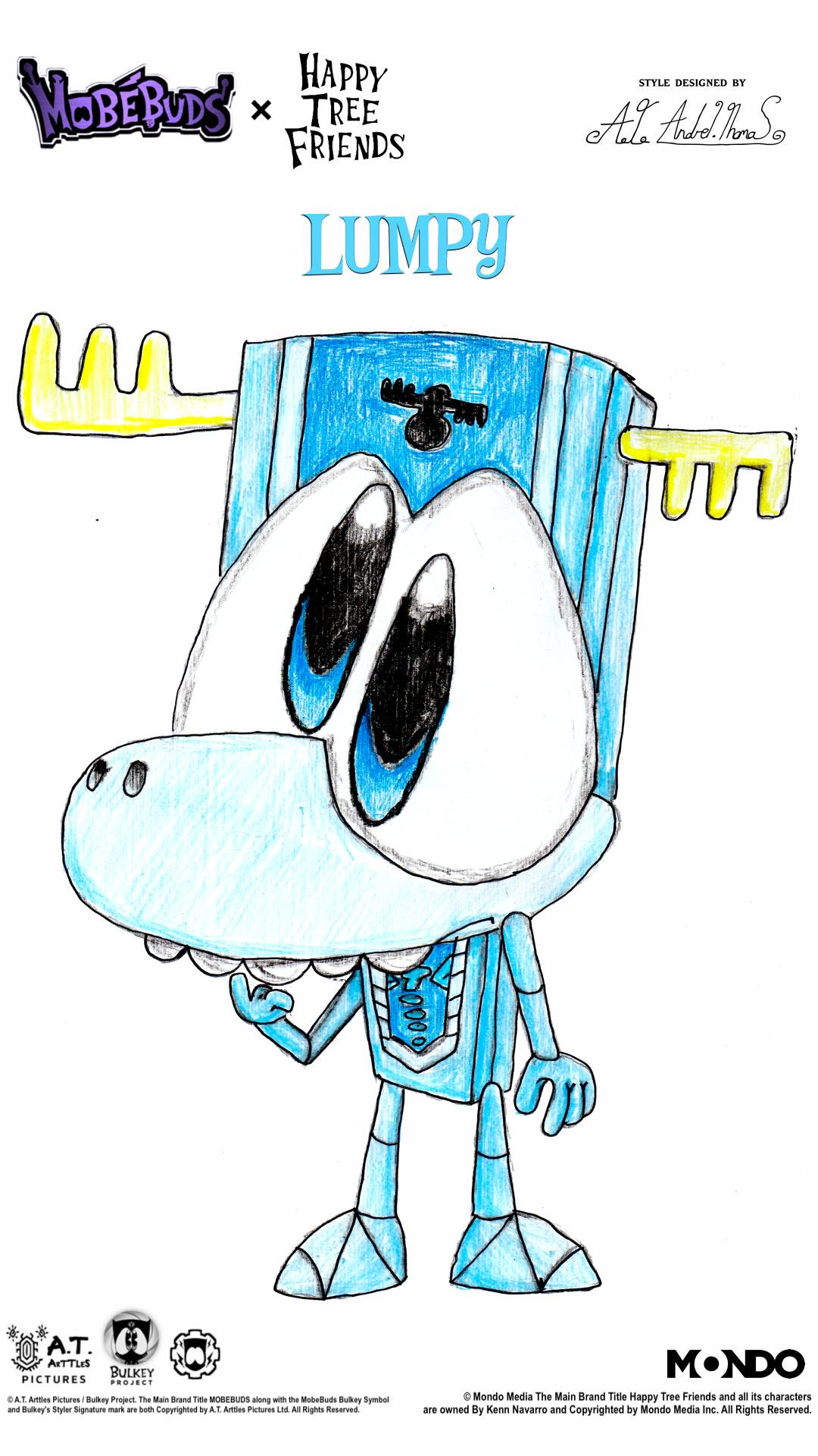 Happy Tree Friends Lumpy drawing - Mobebuds Style by ATAndreiThomas on ...