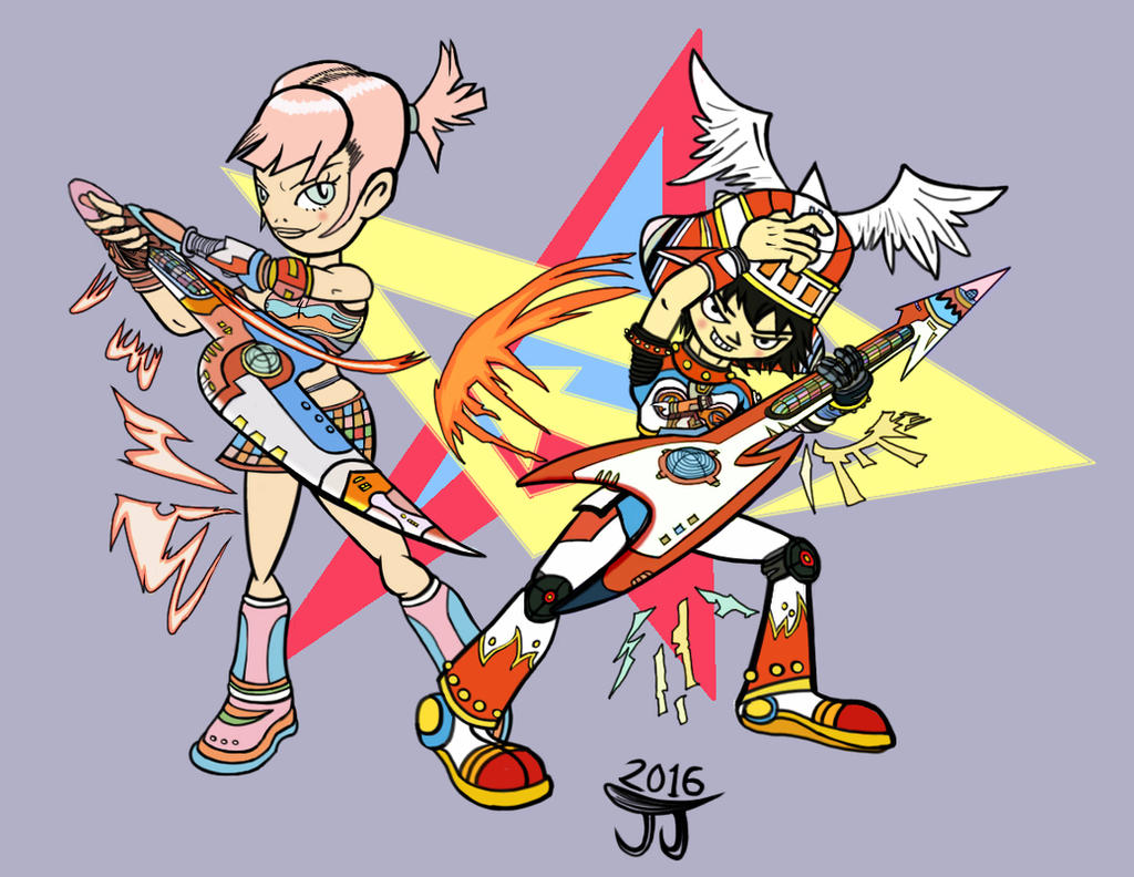 Gitaroo Man U1 And Kirah By Droranj On Deviantart Gitaroo Man U1 And Kirah By Droranj On Deviantart