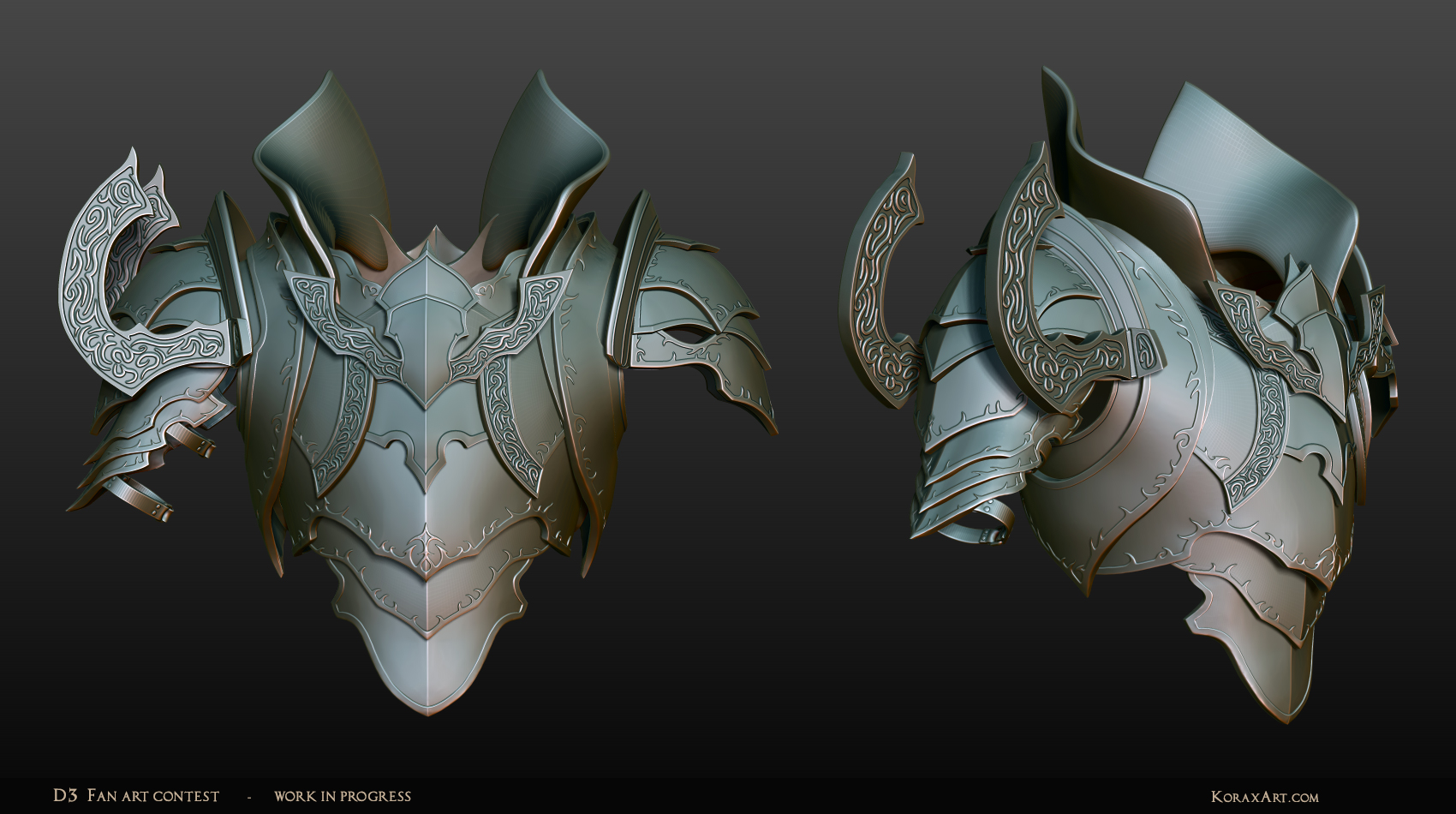 Malthael - Diablo III Fan Art Contest WIP2 Armor