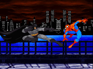Batman vs Spider-Man Sprite Render by GreenLanternSpider on DeviantArt