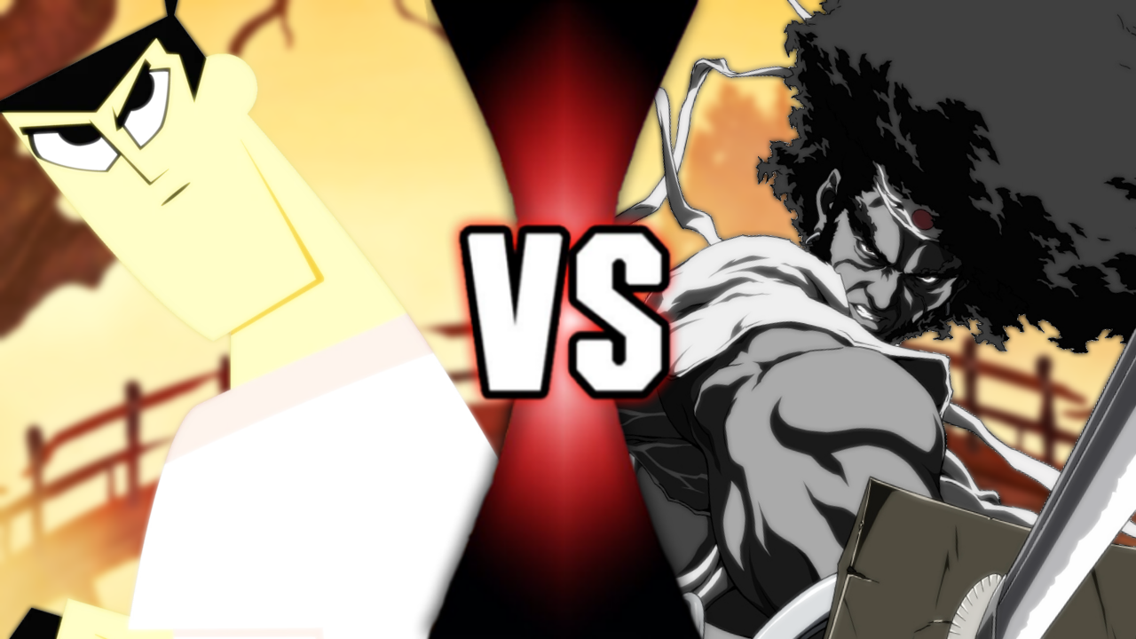 Samurai Jack vs Afro Samurai by StrangeFate512 on DeviantArt