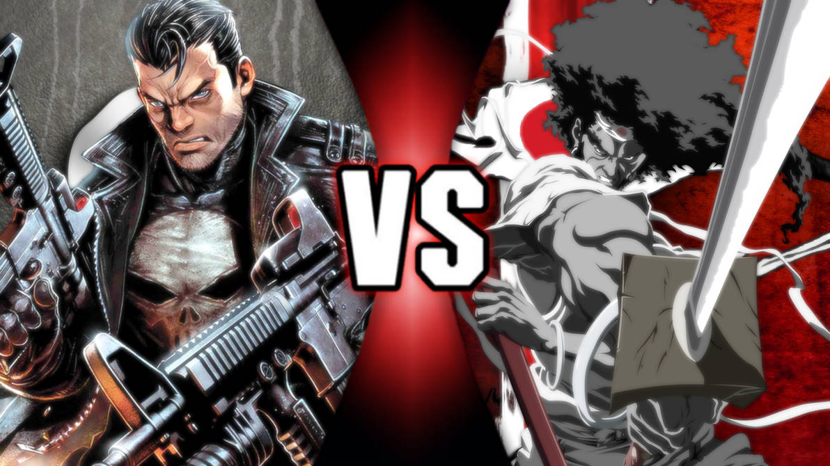 Punisher vs Afro Samurai by GreenLanternSpider on DeviantArt