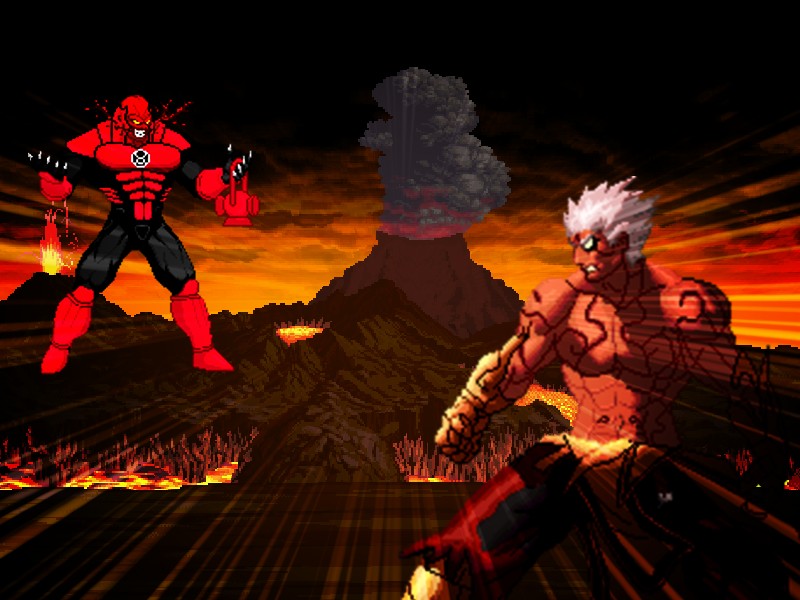 Asura vs Atrocitus Sprite Art by GreenLanternSpider on DeviantArt