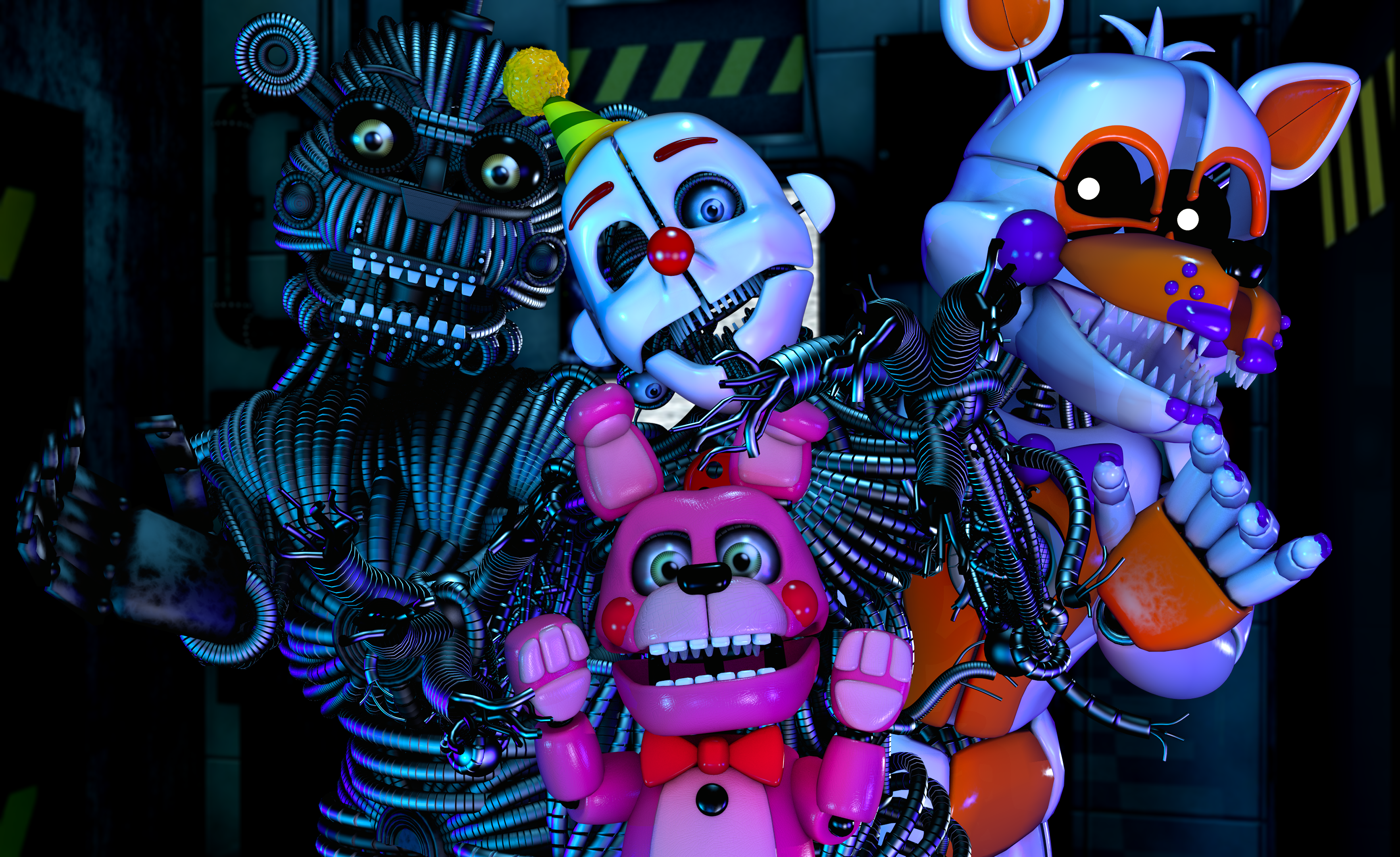 fnaf sister location ennard and babys soul by dragonlotus123 on DeviantArt