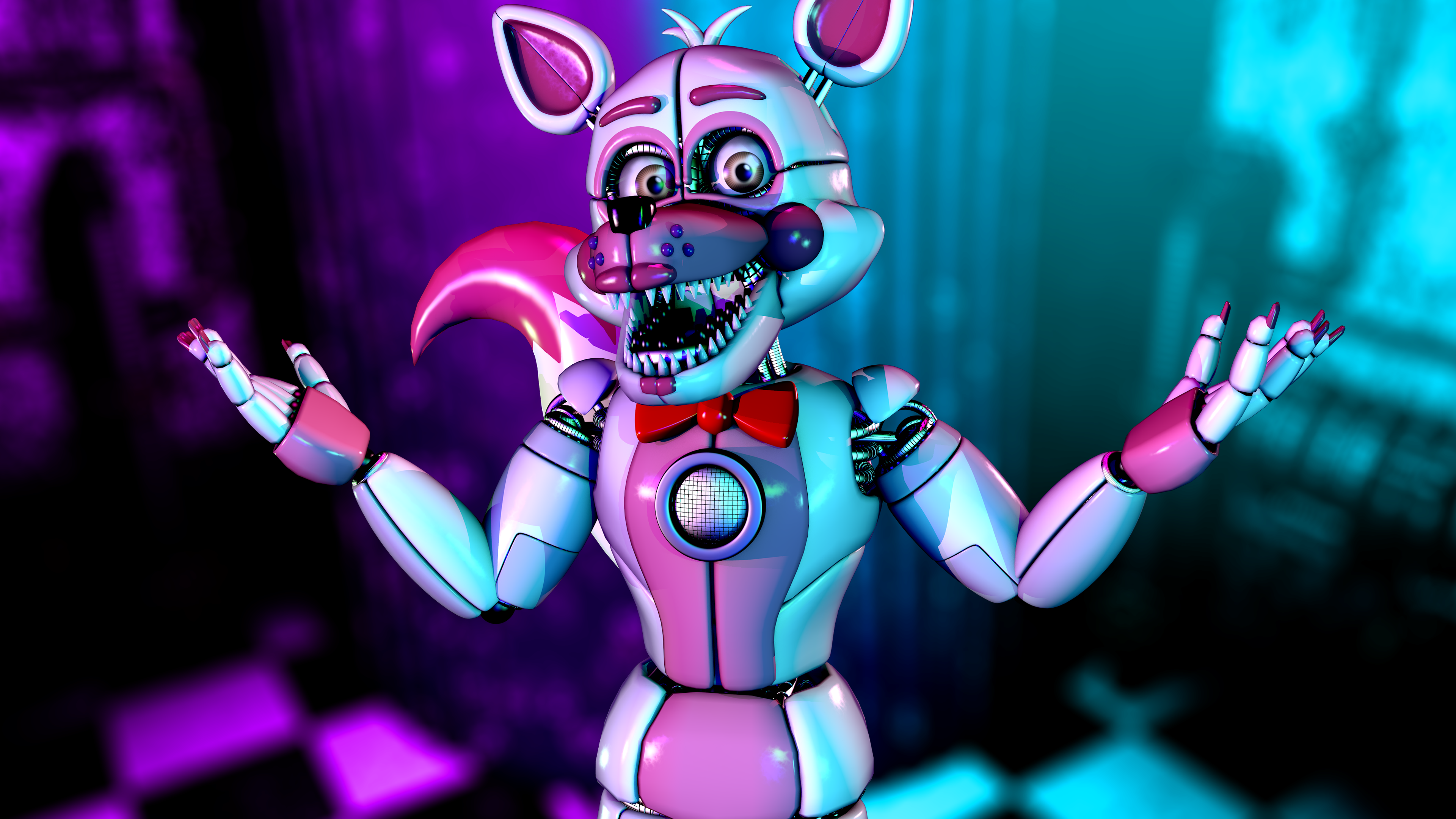 FNAF C4D | Funtime Foxy re-design by Tinar25 on DeviantArt