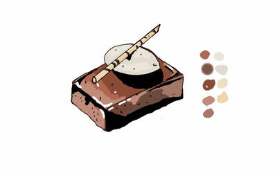 Chocolate treat digital illustration