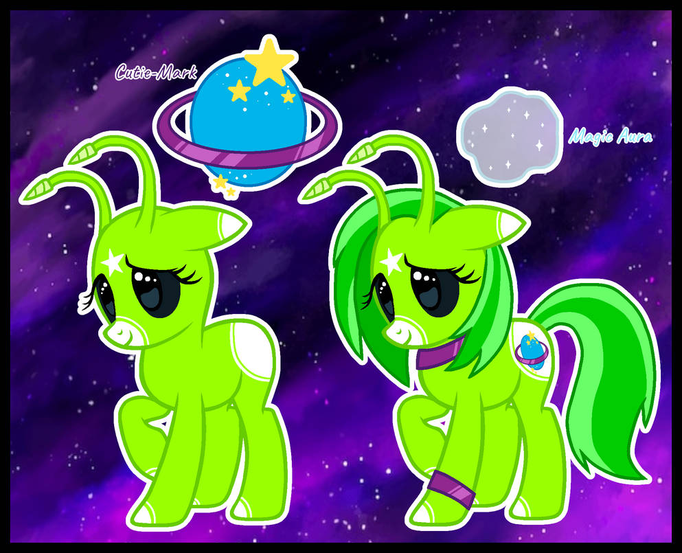 Rosewell The Alien Pony! REF SHEET! by RosieTheMarshflower on DeviantArt