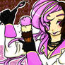 Neo Eating Neopolitan Icecream