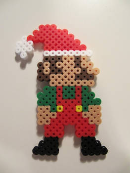 Christmas Mario Perler Magnet