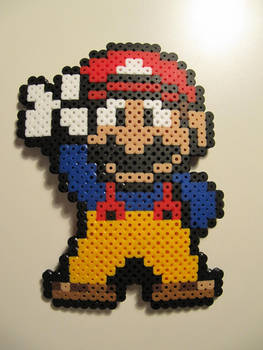 Fireman Mario Perler Magnet