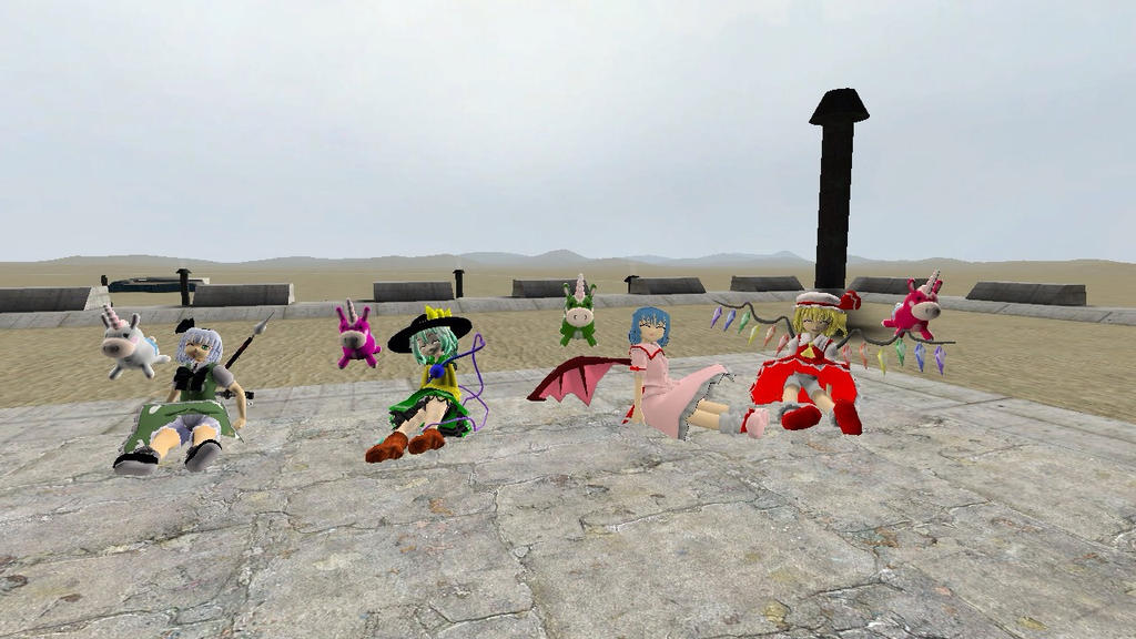 Touhou Balloonicorn Group Shot