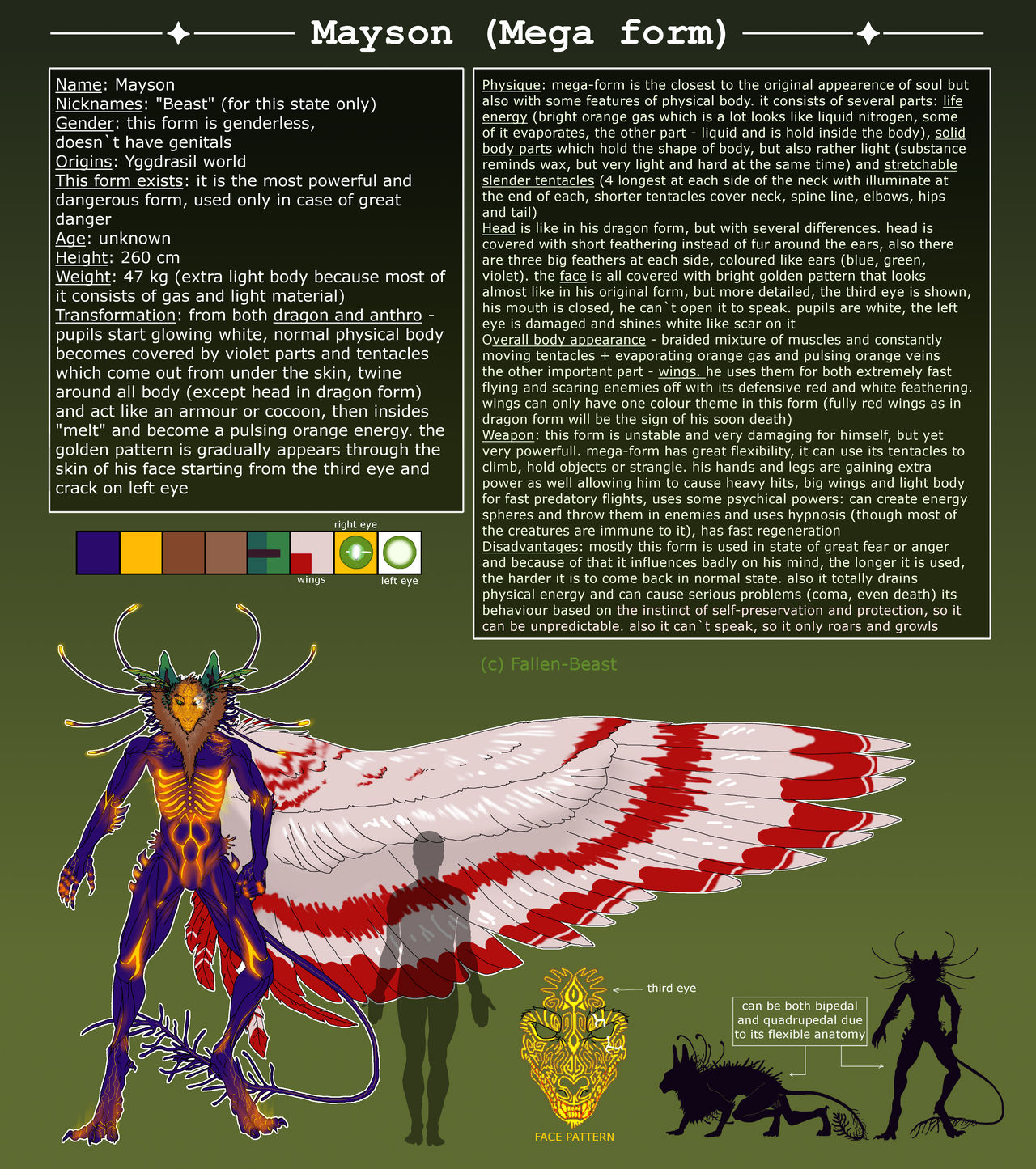Mayson Model Mayson Mega Form Refsheet by Fallen-Beast on DeviantArt