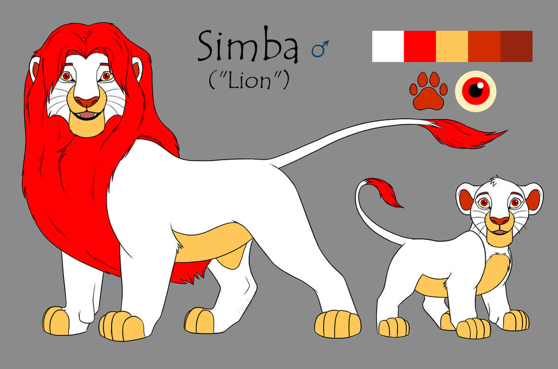 Simba Reference Sheet by Fallen-Beast on DeviantArt