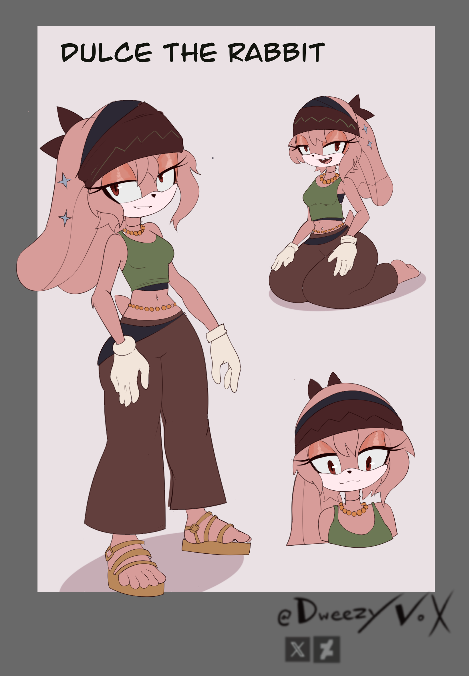 Fluffy Rabbit Oc Dulce the Rabbit NEW OC by dweezyvox on DeviantArt