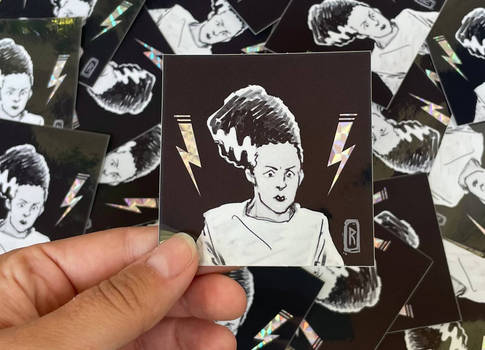 Bride of Frankenstein stickers 