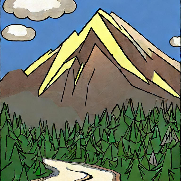 A digital mountain drawing AI Art by Beinded on DeviantArt
