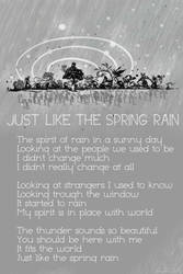 Just like the spring rain