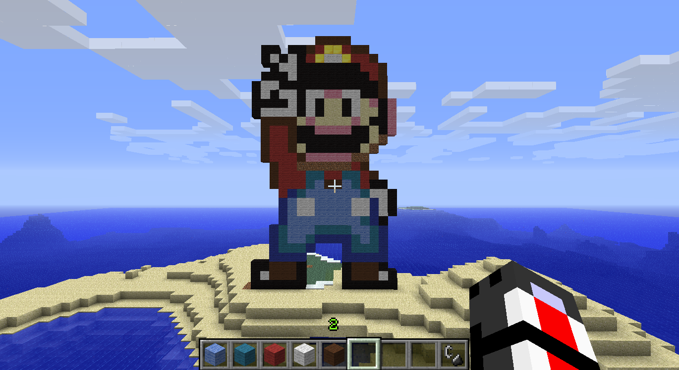 Pixelated Minecraft Nintendo Mario, minecraft pixel ary by boltyhead on DeviantArt