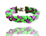 Halloween - Witch Purple and Green Bronze Bracelet by crystaland