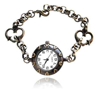 Handmade Antique Bronze Bracelet Watch