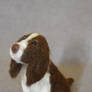 Handmade ooak sculpt miniature Springer Spaniel