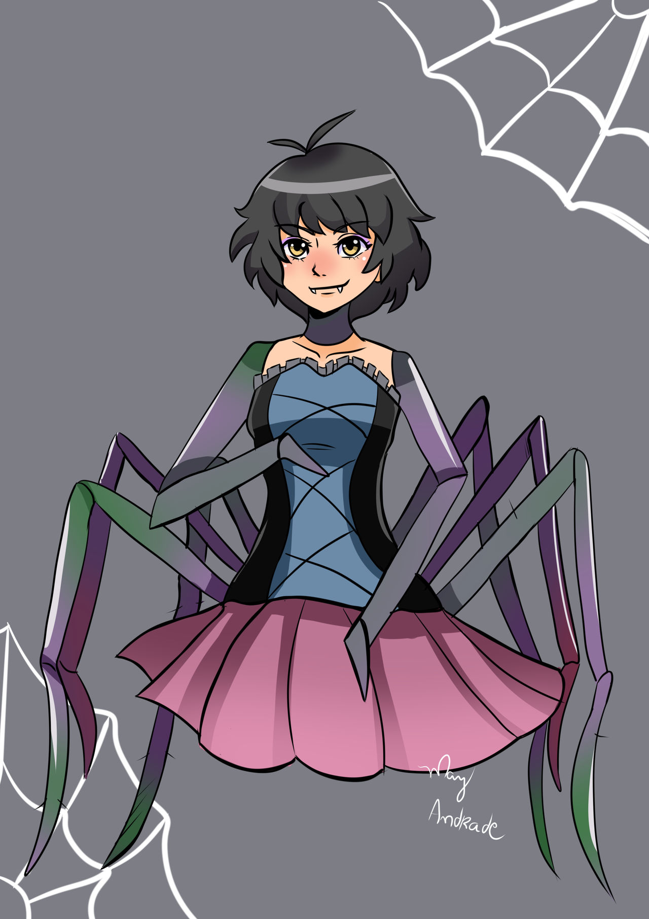 Spider Insects Oc Kawaii Spider OC by May-Andrade on DeviantArt