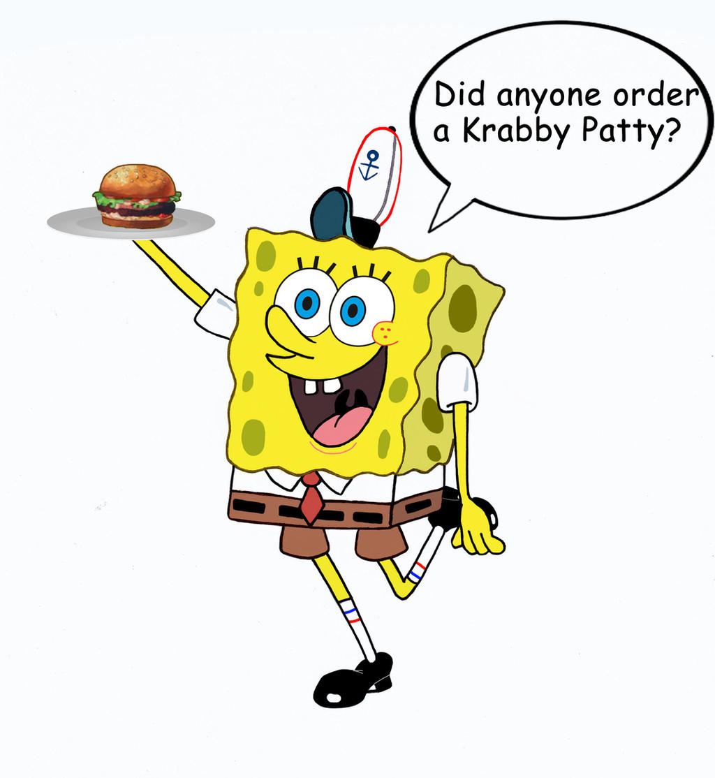 Spongebob and a Krabby Patty by Randolph-Larry on DeviantArt