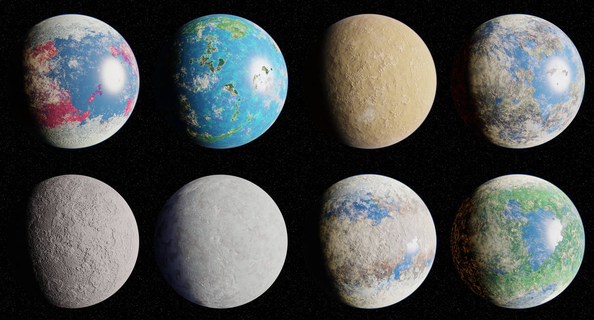 Randomly generated Procedural Planets by Jumping-Puzzle on DeviantArt