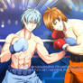 OC boxing match Kyle vs Akria by Singingnurse