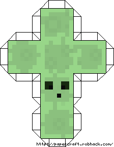 Mob Slime Template Size3 - Minecraft Papercraft - 672x865 PNG Download -  PNGkit