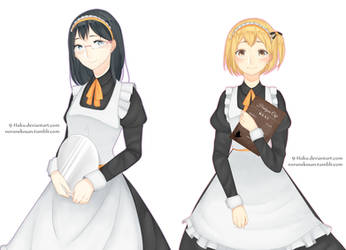 Maid!Karasuno Girls