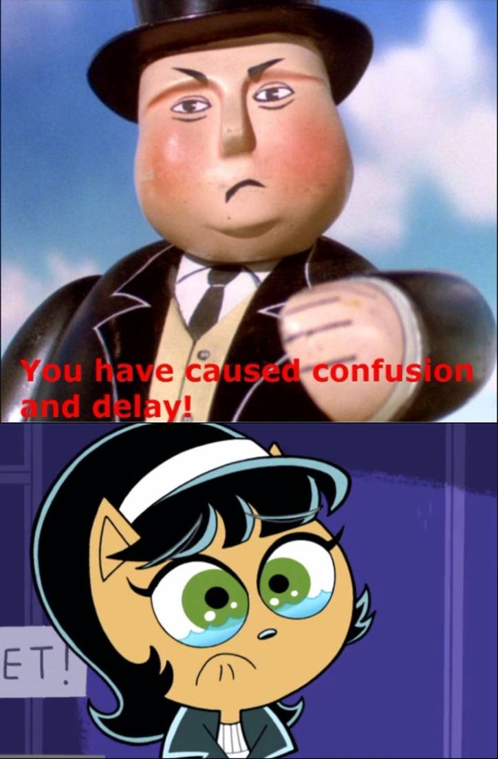 Sir Topham Hatt Scolds Kitty Katswell by Pavalmat on DeviantArt