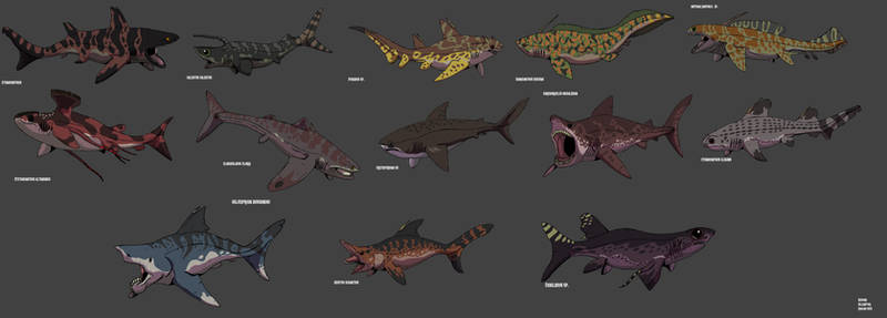 Prehistoric Sharks and relatives