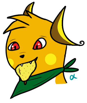 Zarro Eating Sitrus Berry by alphawolfio on DeviantArt