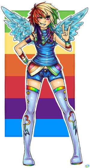 Rainbow Dash gijinka